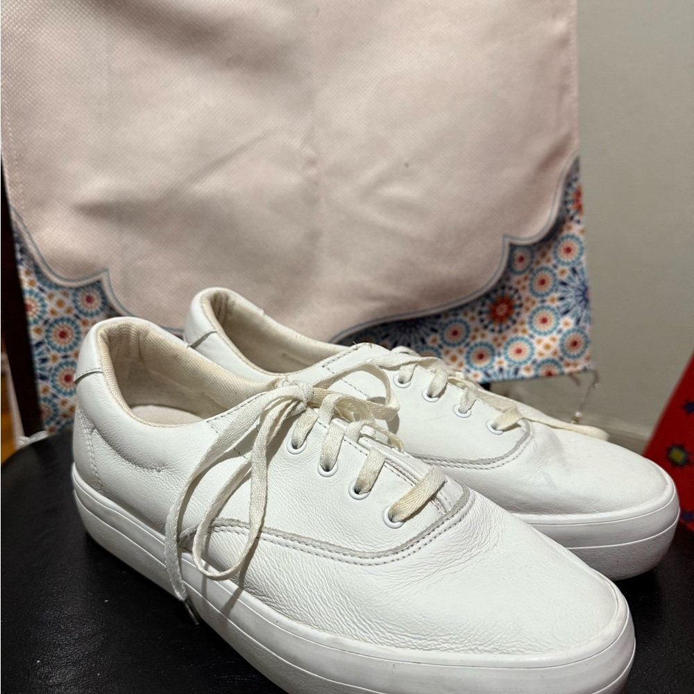 Keds White Canvas Sneakers with Minimalist Design